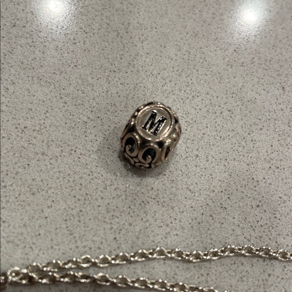 Chamilia Initial 'M' 925 Silver Charm Bead